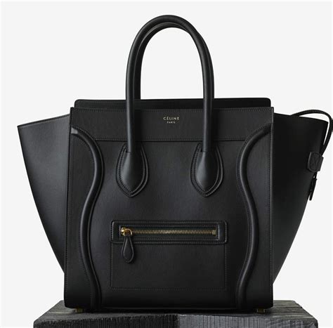 celine micro luggage tote black|celine luggage micro shopper calfskin.